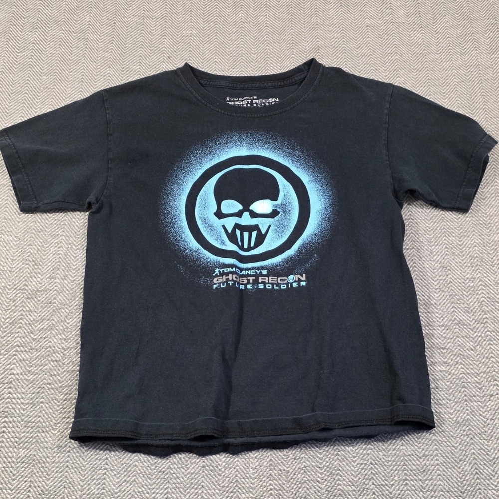 Tom Clancy Ghost Recon Future Soldier T-Shirt Black Skull Graphic Gaming Tee M